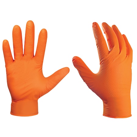 Nitrile Gloves, 8mil, Blue, Size L, 50 PK